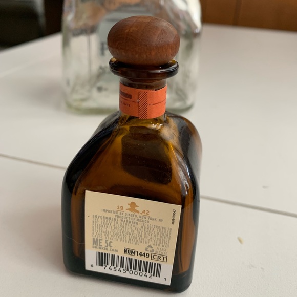 Patron Silver Tequila Bottle 0.75L (750ml) Empty w Cork & Don Julio Tequila 50ml - Picture 12 of 13